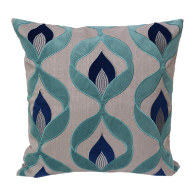  Embroidered Throw Pillow