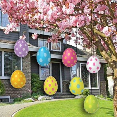 Hanging Flat Easter Eggs