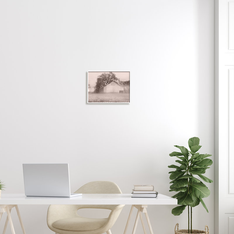 Art texturé sur toile de brume de campagne sauvage pittoresque, H 11 po x l 14 po x P 1,5 po