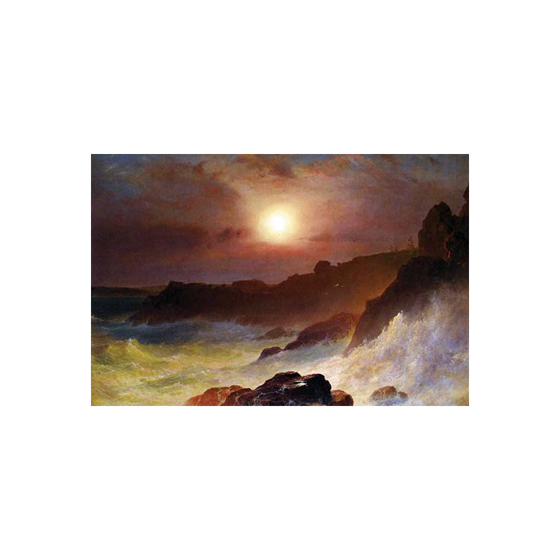 « coast scene mount désert » par frederic edwin, impression, 24 po x 36 po