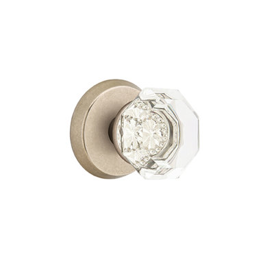 Ensemble de faux boutons Emtek avec bouton de rosette et de vieille ville Sandcast # 2