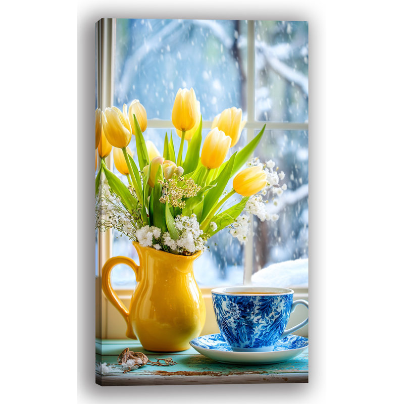 Tulipes et thé Morning Glow II, H 35 po x l 20 po