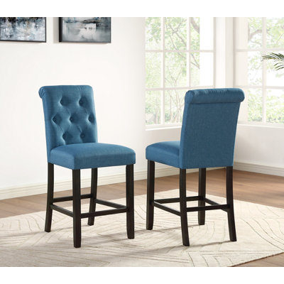 Tabouret à hauteur de comptoir en bois massif Leviton, ensemble de 2