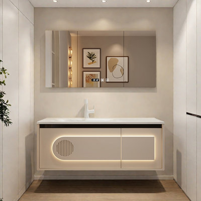 Light luxury and simple style bathroom cabinet