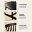 Chaises de salle à manger de style Mid-Century en bois massif de 17 po de largeur Windsor-503556334-301841346