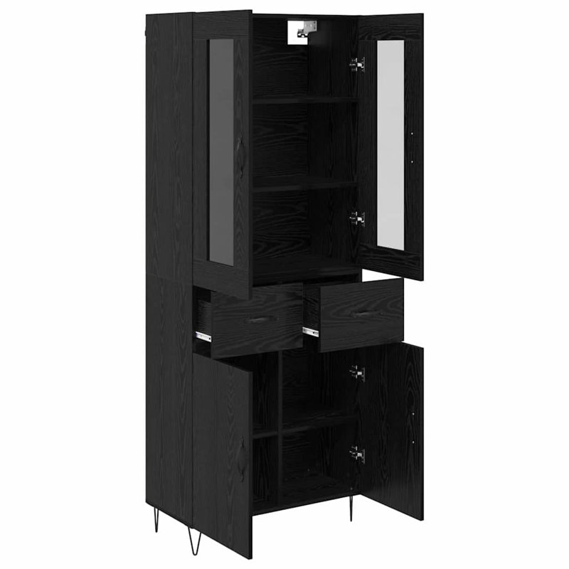 69.5cm Sideboard, Black Oak
