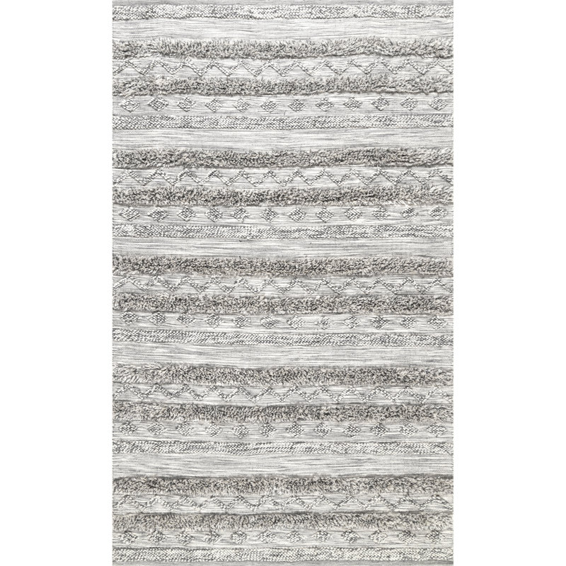 Striped Indoor Rug, Rectangle 5' x 8'