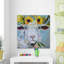 « floral moutons ii », reproduction sur toile-1622528064