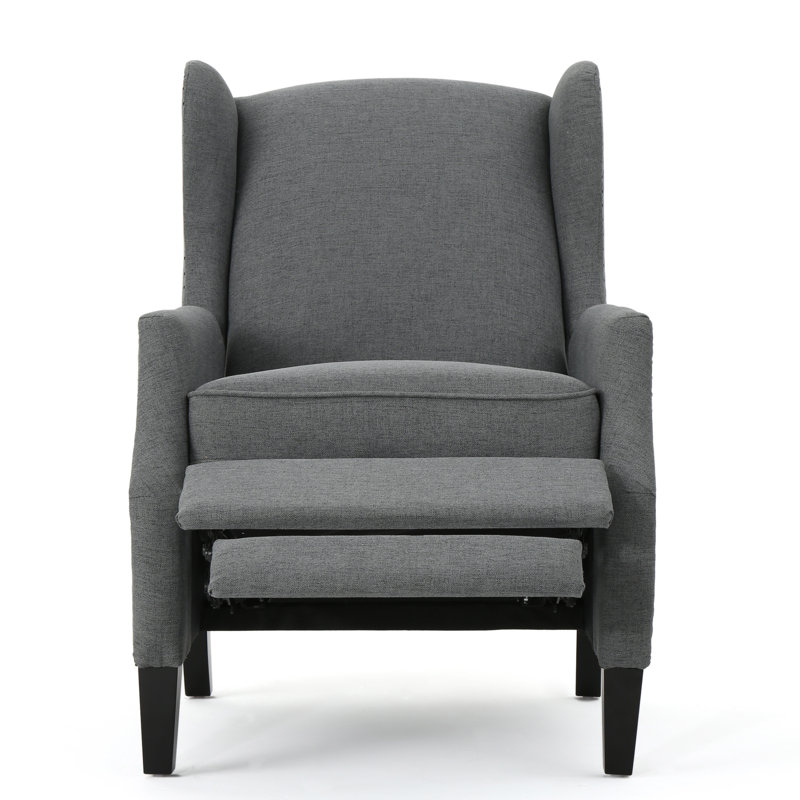 Fauteuil inclinable manuel 26,5 po Boruta, Mélange de polyester gris anthracite