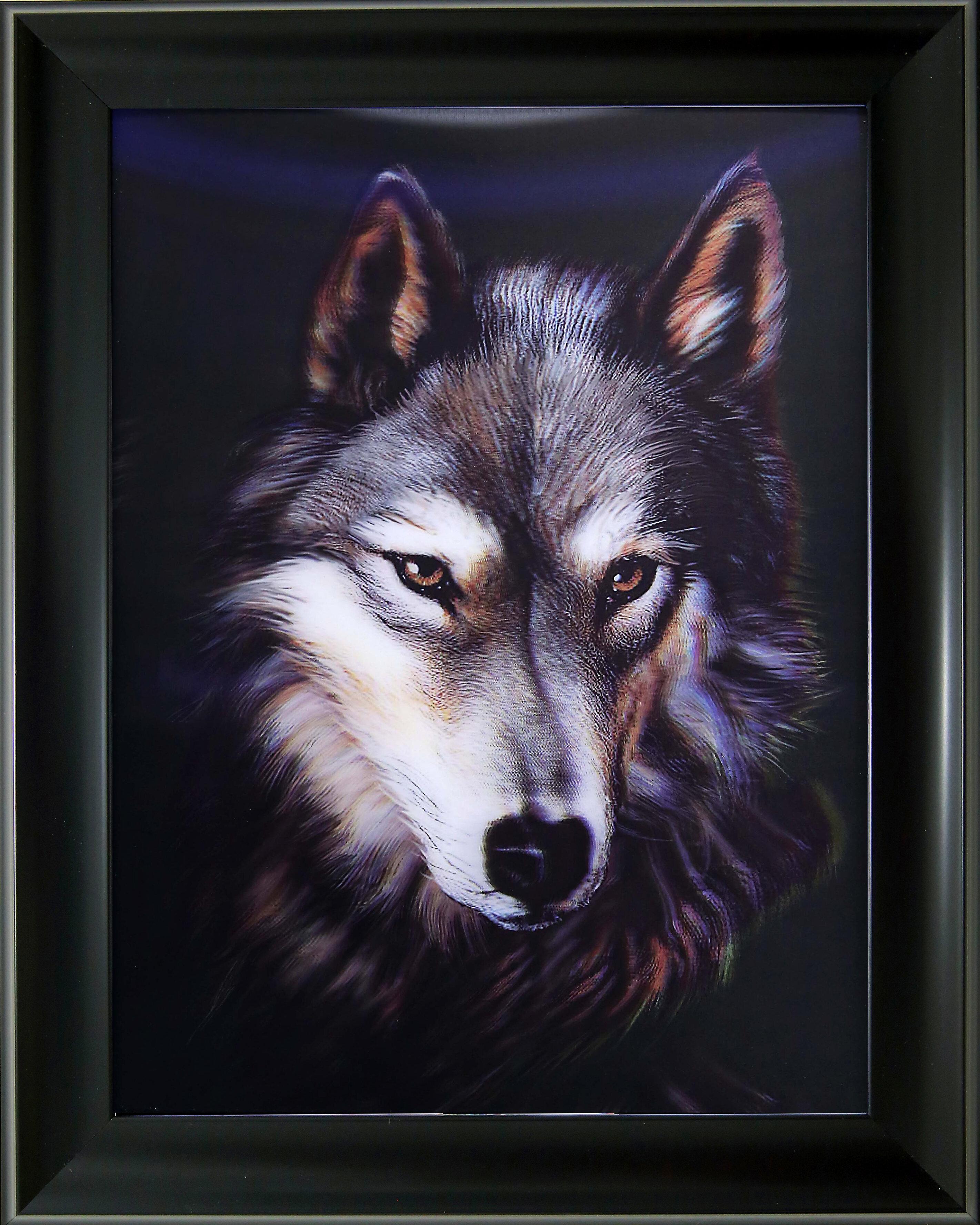 East Urban Home 'Wolf Head' Framed Graphic Art Print on Arcylic in ...