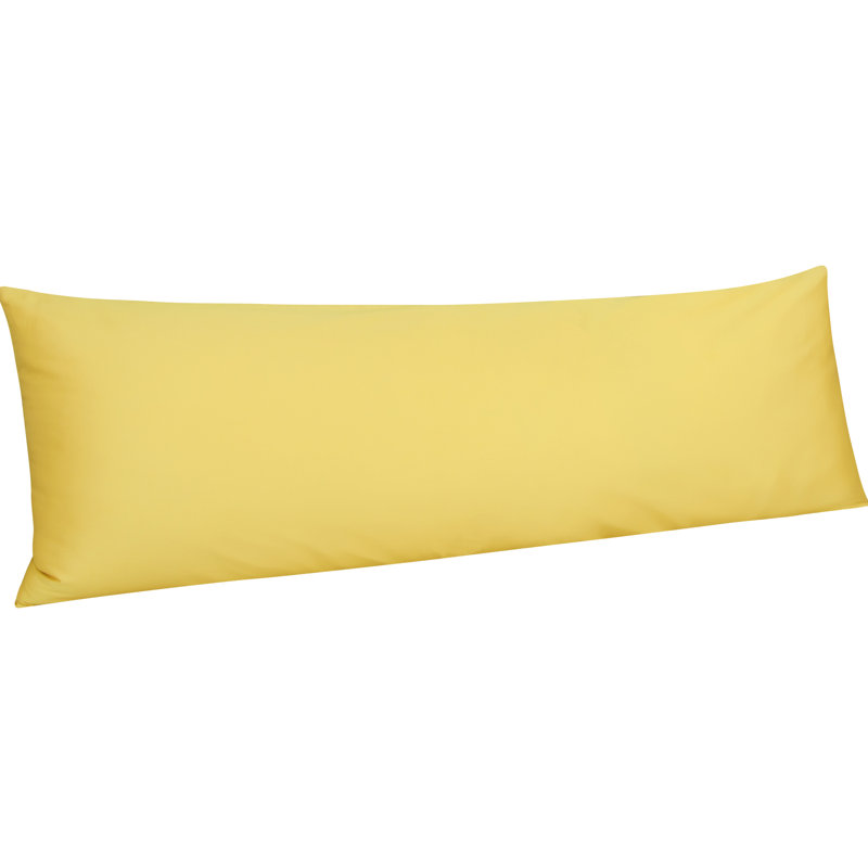 Housse de coussin en coton de qualité égyptienne, taie d'oreiller en satin de coton à densité de tissage 500 fils avec fermeture à enveloppe, 20 x 54 pouces - NTBAY