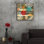 «Recap 1 Abstract» par Cheryl Warrick, art mural en verre acrylique