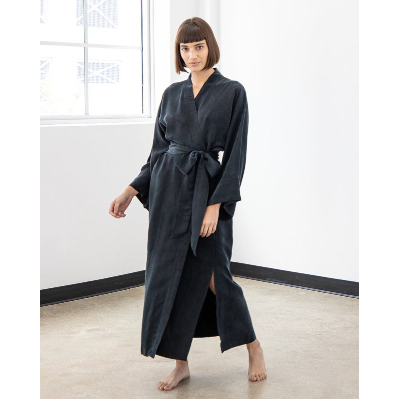 Bonnetsville Silk Girl / Woman+ Mid-Calf Bathrobe
