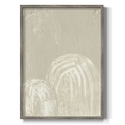 Sandy Arcs III Framed Print - Solid Wood