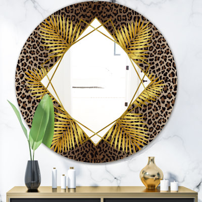 Leopard 5 Glam Frameless Wall Mirror