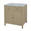 Nora 32 in. W Marble Top Bathroom Vanity, Light Oak Brown-1414448578