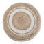 Serena - Pouf rond tressé - Naturel-120220316
