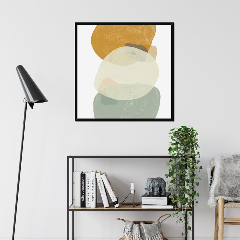 Platelet III - Painting, Black Framed Paper Print, 80cm H x 80cm W