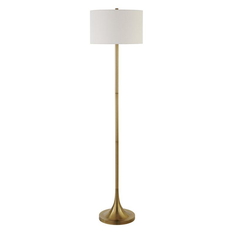 Krieg 62 " Traditional Floor Lamp, Brass