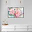 «Pretty Spring Abstract Flowers Modern Pink», cadre photo-73267051-73267045
