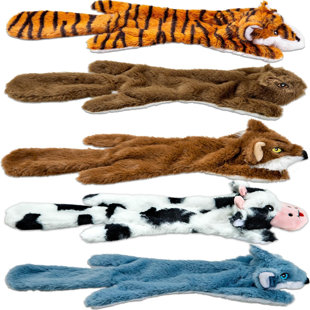 Dog Squeaky Toys 5 Pack, Pet Crinkle Toy, No Stuffing Animals Dog Plush Chew Toy For Large Dogs And Medium Dogs,multi-colored