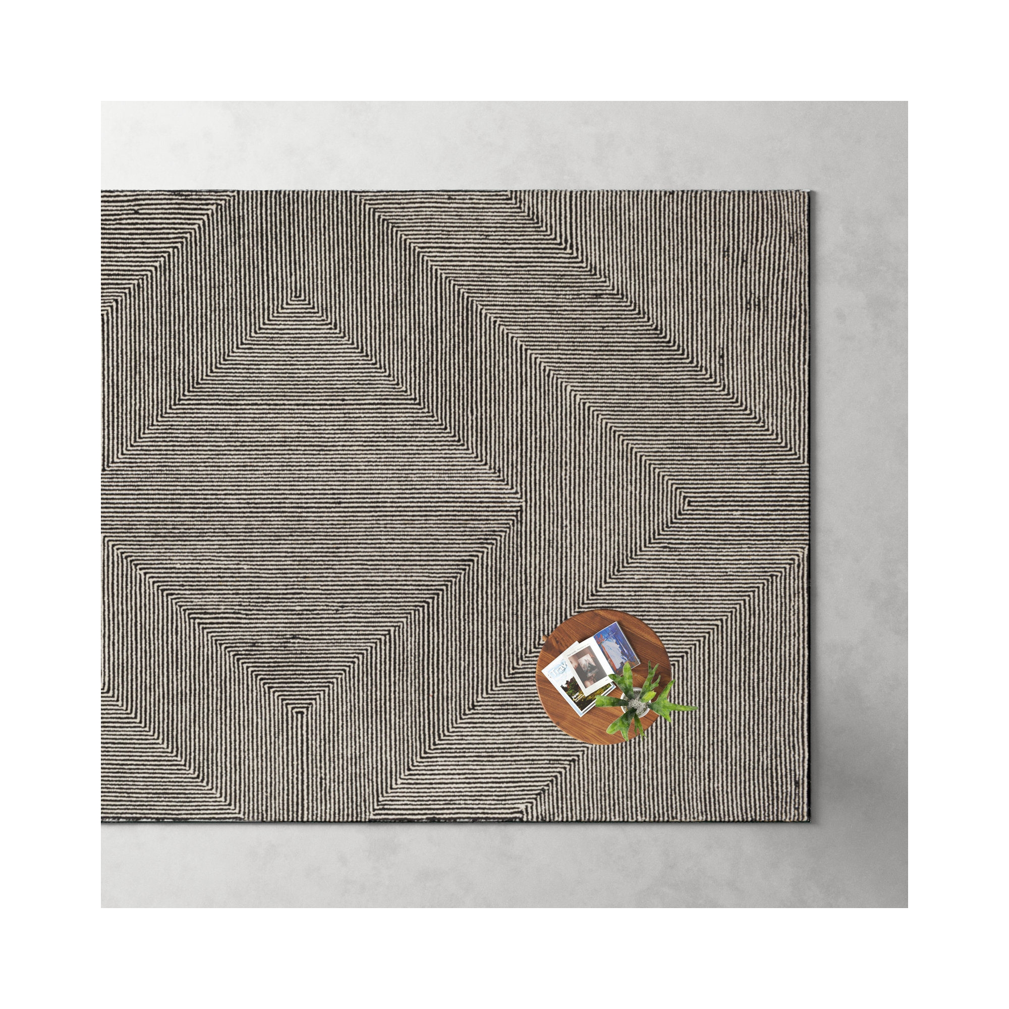 Peeta Hand Tufted Wool Rug, Rectangle 8' x 10'