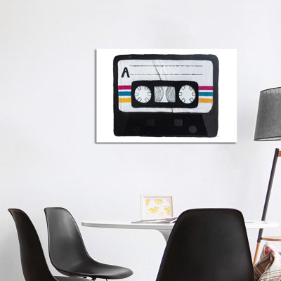 Casette Tape by Kelly Lottahall - Wrapped Canvas Print