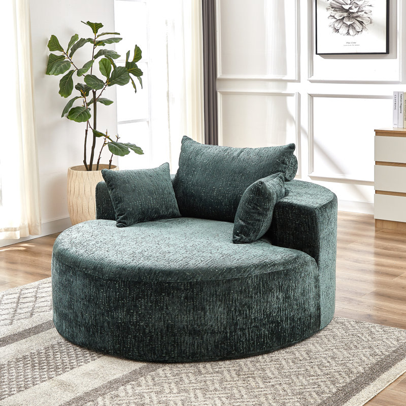 Chaises d'appoint moelleuses en chenille, canapé-lit moderne pour la maison, sans assemblage