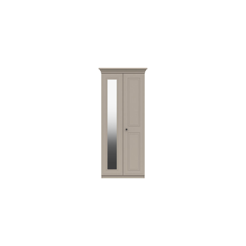 Warminster 2 Door Manufactured Wood Wardrobe, Fired Earth