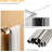 Stainless Steel Bathroom Hardware Set With - Wall Mounted Towel Bar, Toilet Paper Holder, Towel Ring, And Double Robe Hook-112410288