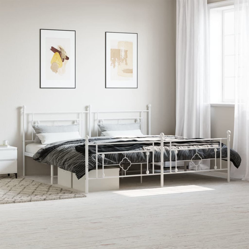 Metal Bed, 193 x 203 cm