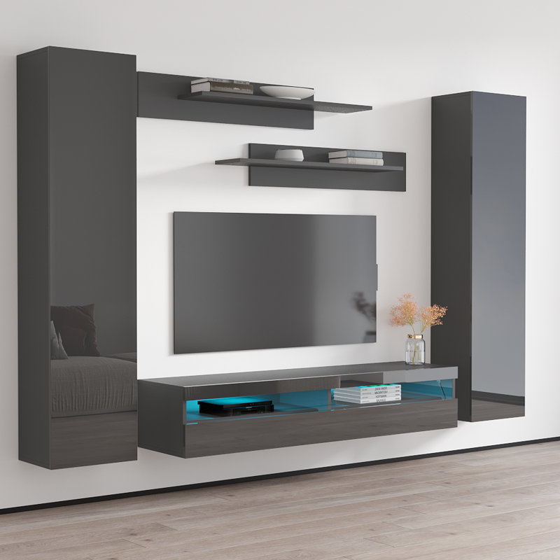 Meuble audio-vidéo Fly 100 A 35TV, Gris