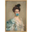 "Alteré classique Portraits", femme élégante avec impression éclectique bleue-98579449-98579446