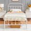 Metal Bed Frame with Vintage Headboard-92523739-69889967