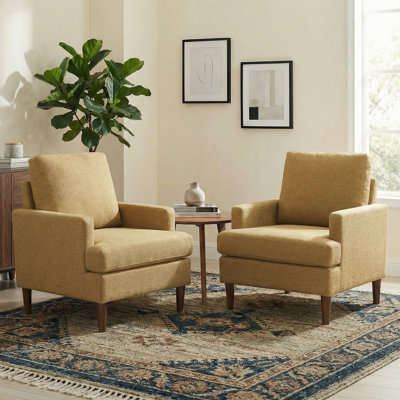 Clancy Armchair With Solid Wood Legs