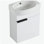 Commode de porte avec lavabo, 16 pouces, convient aux petites salles de bain