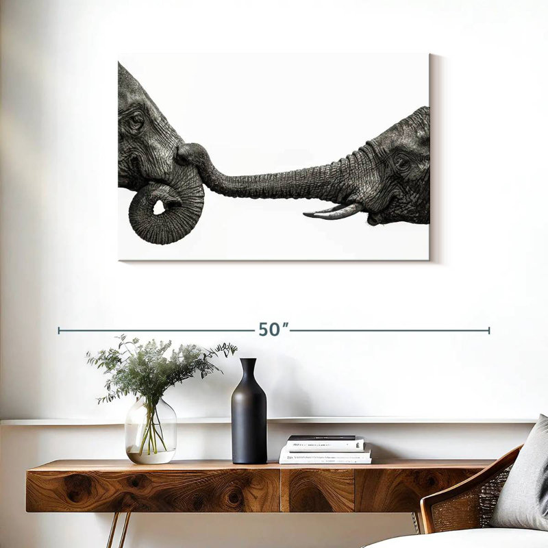 Brampt Elephant Hello, 24" H x 36" W