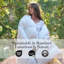 Édredon en duvet d'oie blanche 100% coton-116194386