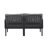 Kaori Modern Outdoor Conversation Set With Loveseat And Glass-Top Table-1073433476
