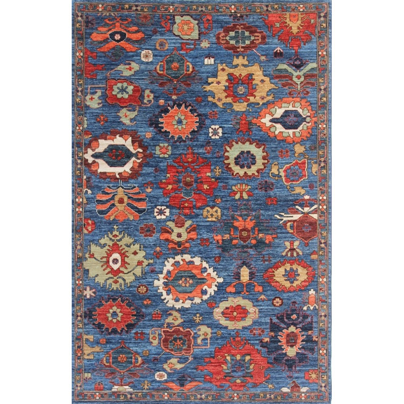 Transitional One-of-a-Kind Rectangle 5'11" X 8'10" Hand Knotted Area Rug