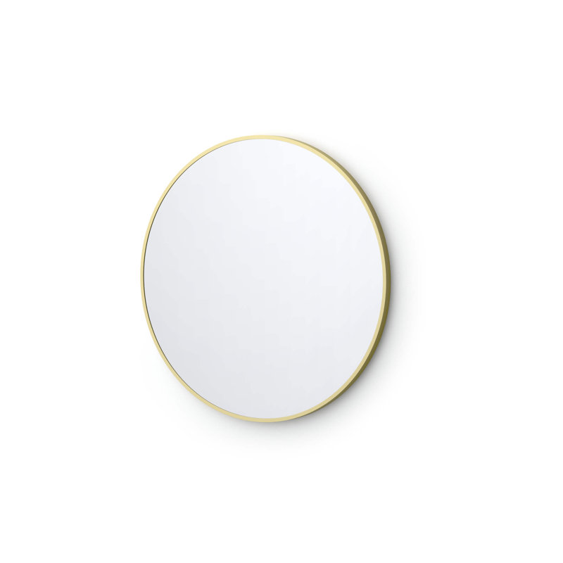 Miroir mural incassable Premium Premium, 24 po x 24 po, Or brossé