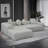 L-Shaped Compressed Sofa Chaise Lounge