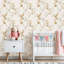 Peler et coller le papier peint adhésif décoratif blanc auto-adhésif de branche de fleur de magnolia beige et blanc pour les armoires de cuisine de chambre à coucher 24 po x 118 po-1974836151