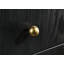 Table de chevet 3 tiroirs noire