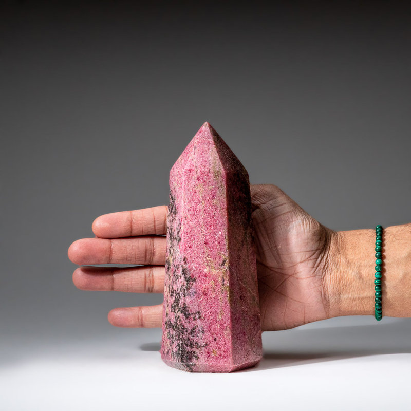 Genuine Polished Imperial Rhodonite Point From Madagascar (2.8 Lbs)