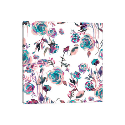 Roses Bouquet Mauve 1 Piece Wrapped Canvas Painting