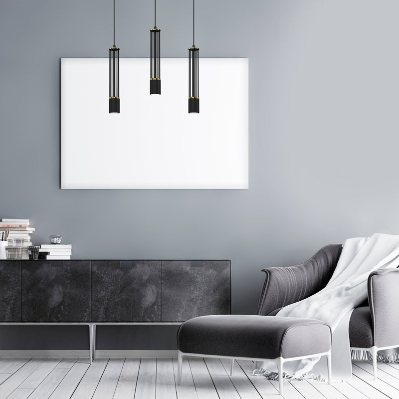 Estilo 3 - Light Matte Black Kitchen Island Pendant