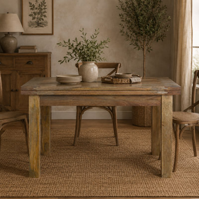 Adcox Solid Wood Dining Table