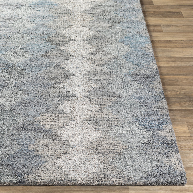 Rochdale Hand Tufted Wool Geometric Indoor Rug, Rectangle 2' x 3'