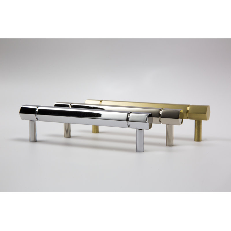 Facet Bar / Handle Pull, Polished Chrome